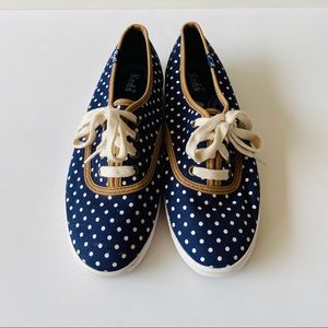 Keds x Madewell Sneakers Navy + White Polka Dots